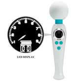 Pretty Love Skyler Vibrating Body Wand Massager White Blue Body Wands